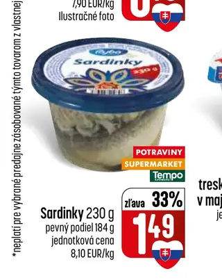 Sardinky 230 g