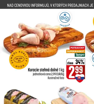 Kuracie stehná dolné 1 kg