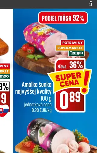 Amálka šunka najvyššej kvality 100 g