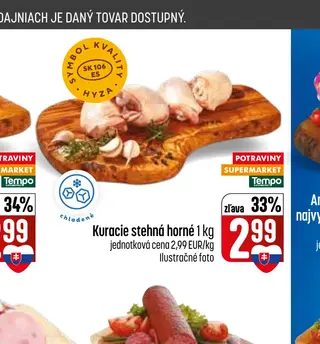 Kuracie stehná horné 1 kg