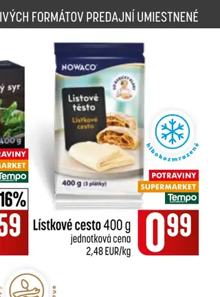 Lístkové cesto 400 g