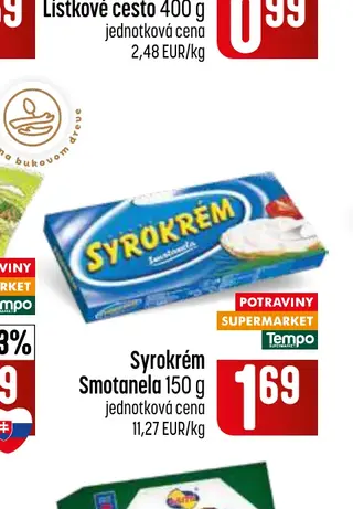 Syrokrém Smotanela 150 g