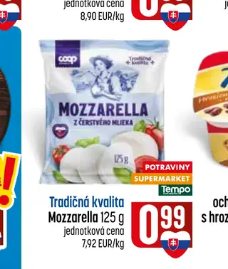 Tradičná kvalita Mozzarella 125 g