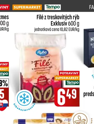 Filé z treskovitých rýb Exklusiv 600 g