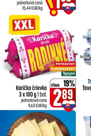 Karička črievko 3 x 100 g 1 bal.
