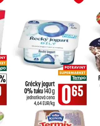 Grécky jogurt 0% tuku 140 g