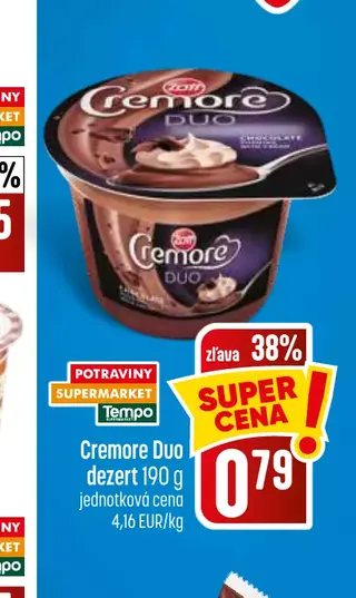 Cremore Duo dezert 190 g