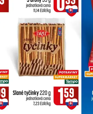Slané tyčinky 220 g