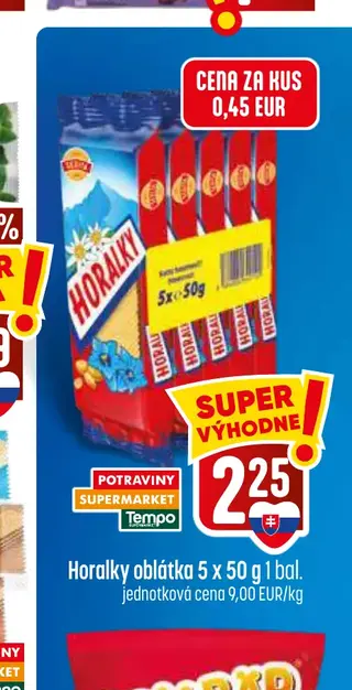 Horalky oblátka 5 x 50 g