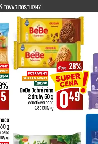 BeBe Dobré ráno 2 druhy 50 g