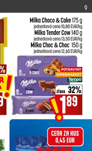 Milka Choco & Cake 175 g