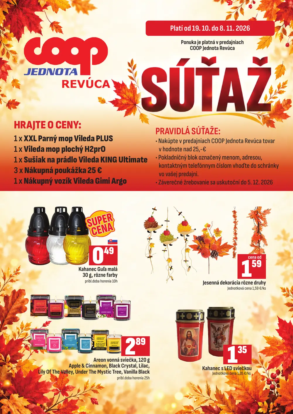 COOP Jednota leták od 19. 10. 2026 – strana 1
