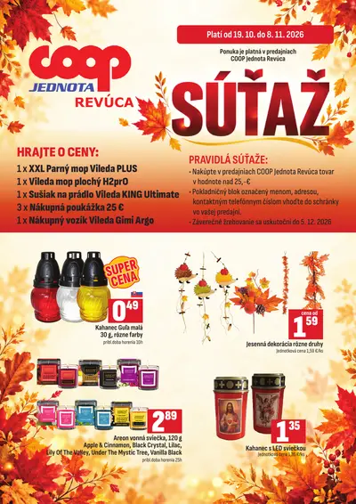 COOP Jednota leták od 19. 10. 2026