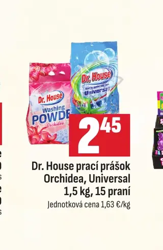Dr. House prací prášok Orchidea, Universal 1,5 kg, 15 praní