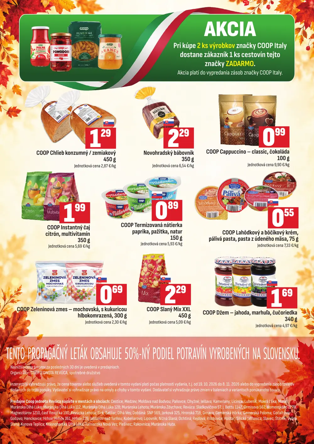 COOP Jednota leták od 19. 10. 2026 – strana 4