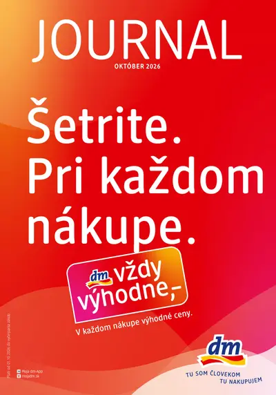 dm drogerie leták od 1. 10. 2026