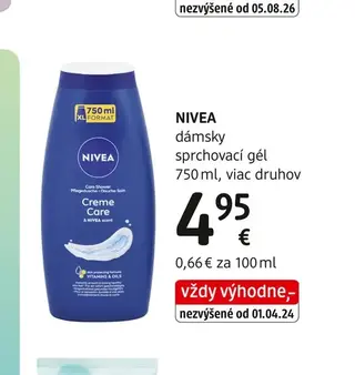 NIVEA dámsky sprchovací gél 750 ml
