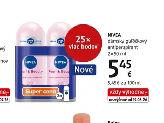 Nivea dámsky guľôčkový antiperspirant 2 × 50 ml