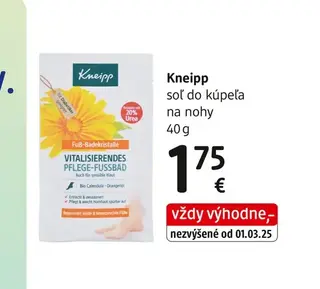 Kneipp soľ do kúpeľa na nohy 40 g