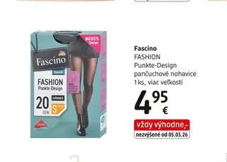 Fascino FASHION Punkte-Design pančuchové nohavice 1 ks