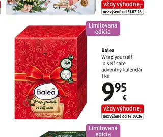 Balea Wrap yourself in self care adventný kalendár