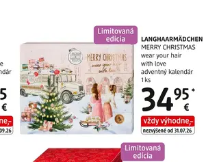 LANGHAARMÄDCHEN MERRY CHRISTMAS wear your hair with love adventný kalendár