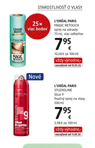 L'Oréal Paris Magic Retouch sprej na odrasty 75 ml