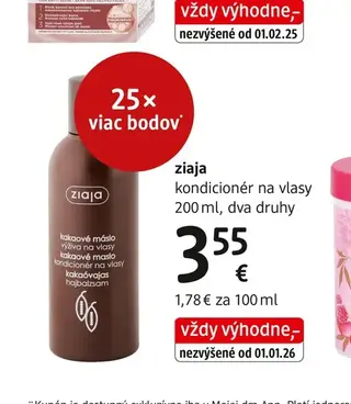 Ziaja kondicionér na vlasy 200 ml
