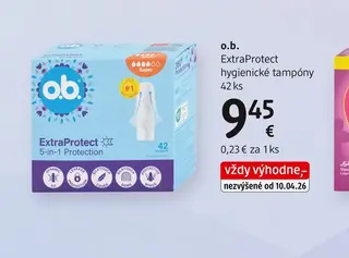 o.b. ExtraProtect hygienické tampóny 42 ks