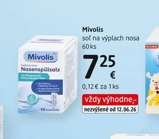 Mivolis soľ na výplach nosa 60 ks