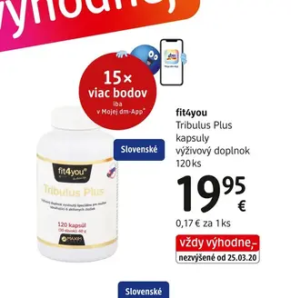 fit4you Tribulus Plus kapsuly 120 ks
