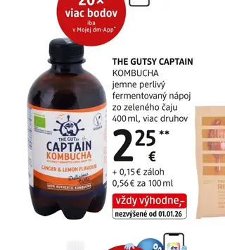 The Gutsy Captain Kombucha 400 ml
