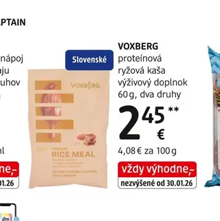 Voxberg proteínová ryžová kaša 60 g