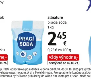 allnature pracia sóda 1 kg