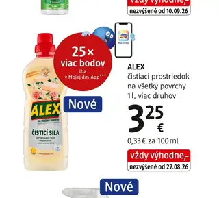 ALEX čistiaci prostriedok na všetky povrchy 1 l