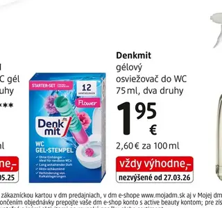 Denkmit gélový osviežovač do WC 75 ml