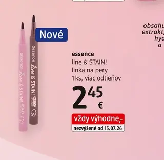 essence line & STAIN! linka na pery 1 ks, viac odtieňov