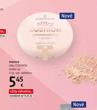 essence silky CUSHION make-up 12 g, viac odtieňov