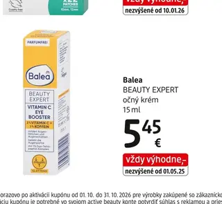 Balea BEAUTY EXPERT očný krém 15 ml