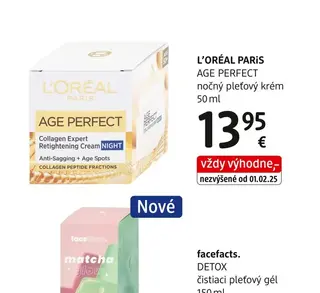 L'ORÉAL PARiS AGE PERFECT nočný pleťový krém 50 ml