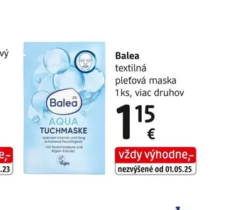 Balea textilná pleťová maska 1 ks