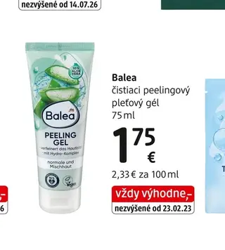 Balea čistiaci peelingový pleťový gél 75 ml