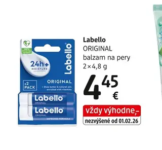 Labello ORIGINAL balzam na pery 2 × 4,8 g
