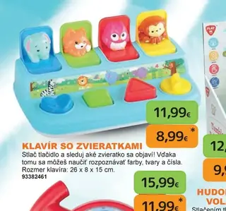 Klavír so zvieratkami