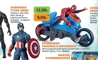 Spiderman figúrka s motorkou