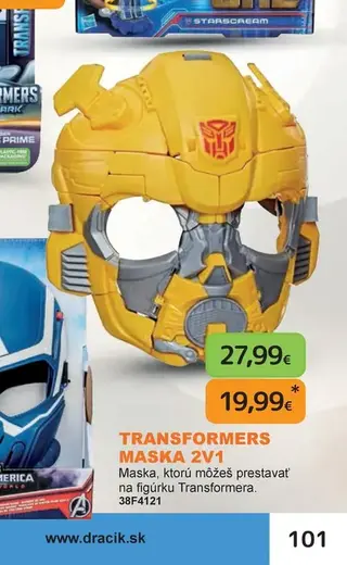 Transformers maska 2v1