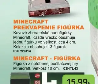 Minecraft prekvapenie figúrka