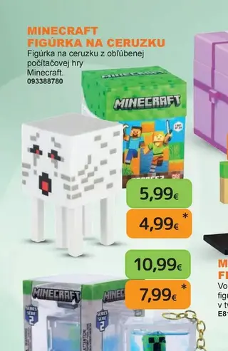 Minecraft figúrka na ceruzku