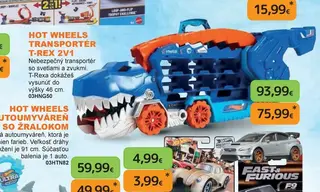 Hot Wheels Transportér T-Rex 2v1
