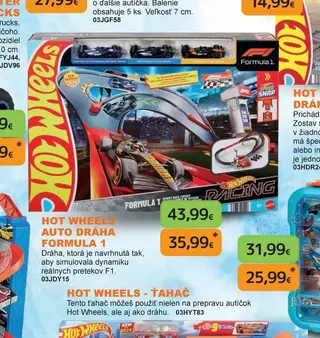 Hot Wheels Auto dráha Formula 1